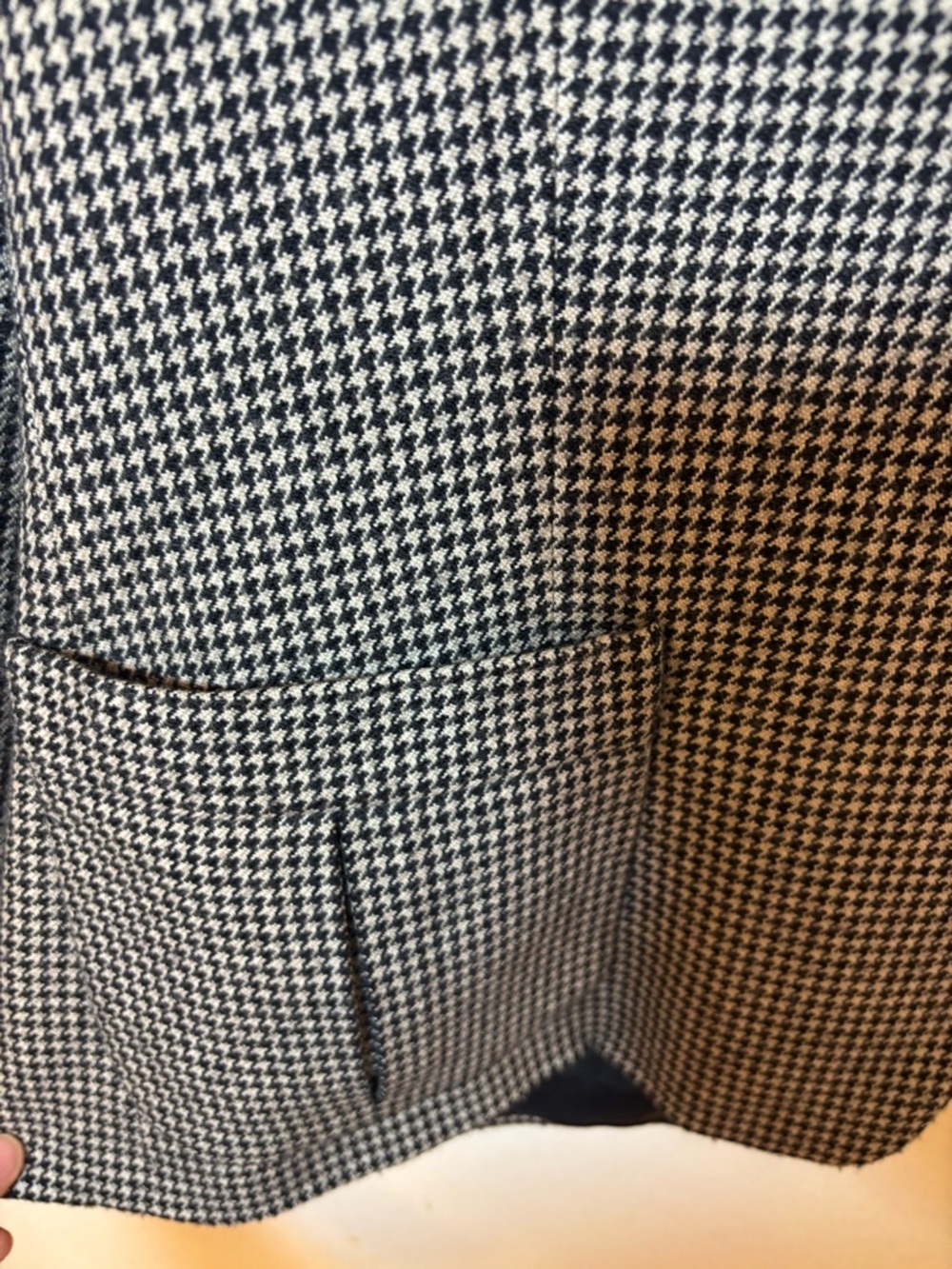 Lauren Ralph Lauren Black & White Houndstooth vintage y2k wool Blazer - Picture 5 of 8